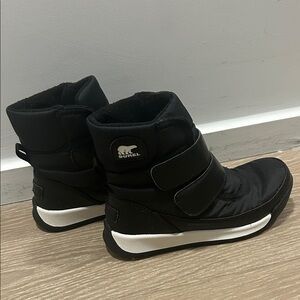 Sorel Black and White Winter Boots